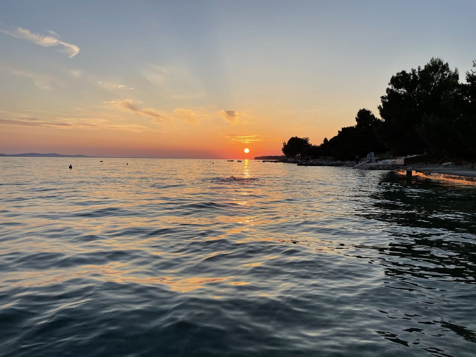 The Adriatic at sunset